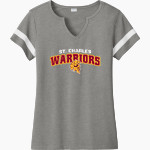 St. Charles Warriors <span class="pdp-name-mascot">St Charles Borromeo Warriors</span> Sport-Tek Women's Halftime Notch-Neck Short-Sleeve T-Shirt Front Thumbnail
