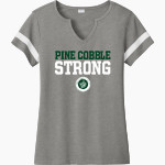 Pine Cobble Pine Cobble Sport-Tek Women's Halftime Notch-Neck Short-Sleeve T-Shirt Front Thumbnail