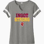 RIVER FOREST HIGH SCHOOL INGOTS <span class="pdp-name-mascot">RIVER FOREST INGOTS</span> Sport-Tek Women's Halftime Notch-Neck Short-Sleeve T-Shirt Front Thumbnail