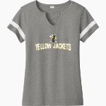 West Virginia State Yellow Jackets Sport-Tek Women's Halftime Notch-Neck Short-Sleeve T-Shirt Front Thumbnail