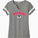 Marshall Mavericks <span class="pdp-name-mascot">Marshall Mavericks</span> Sport-Tek Women's Halftime Notch-Neck Short-Sleeve T-Shirt Front Thumbnail
