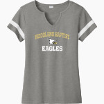 Woodland Baptist Eagles <span class="pdp-name-mascot">Woodland Baptist Christian School Eagles</span> Sport-Tek Women's Halftime Notch-Neck Short-Sleeve T-Shirt Front Thumbnail