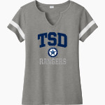 Texas School for the Deaf Sport-Tek Women's Halftime Notch-Neck Short-Sleeve T-Shirt Front Thumbnail