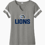 Calvary Lions Sport-Tek Women's Halftime Notch-Neck Short-Sleeve T-Shirt Front Thumbnail