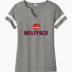 Oak Hills Christian College Wolfpack Sport-Tek Women's Halftime Notch-Neck Short-Sleeve T-Shirt Front Thumbnail