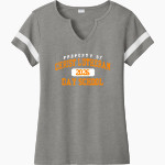 CHRIST LUTHERAN Cougars <span class="pdp-name-mascot">CHRIST LUTHERAN DAY SCHOOL Cougars</span> Sport-Tek Women's Halftime Notch-Neck Short-Sleeve T-Shirt Front Thumbnail