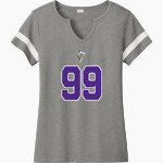 Bergman Dolphins Sport-Tek Women's Halftime Notch-Neck Short-Sleeve T-Shirt Front Thumbnail