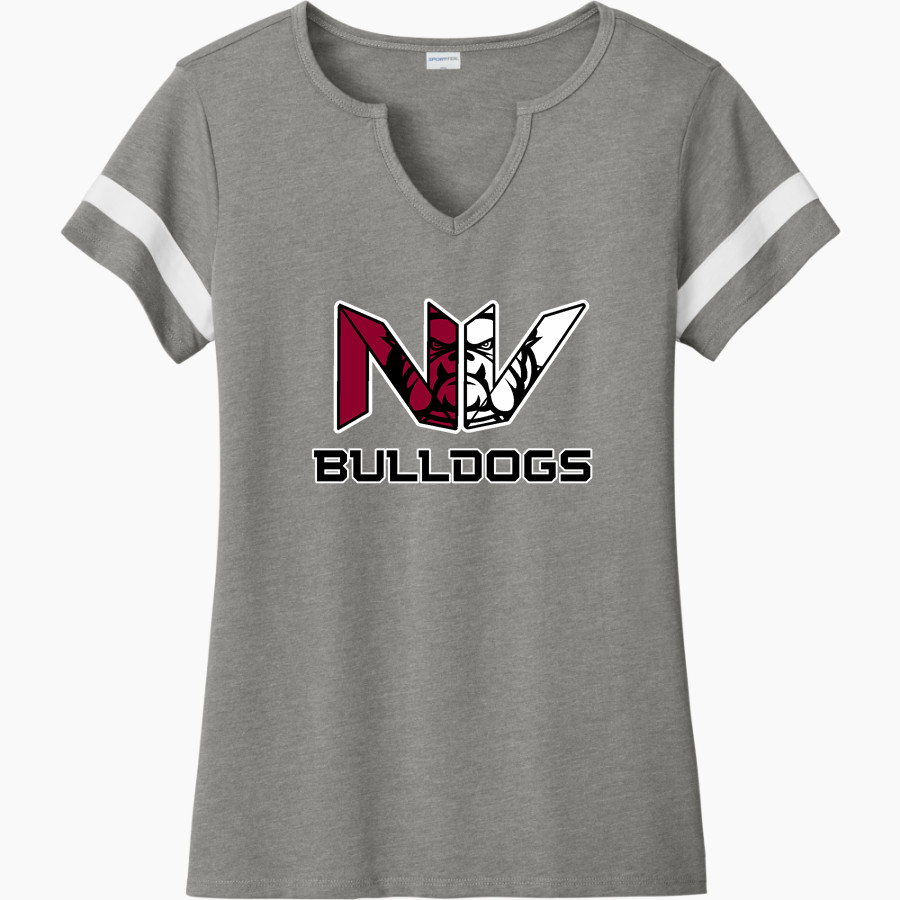 North Valley Bulldogs <span class="pdp-name-mascot">North Valley Baptist School Bulldogs</span> Sport-Tek Women's Halftime Notch-Neck Short-Sleeve T-Shirt