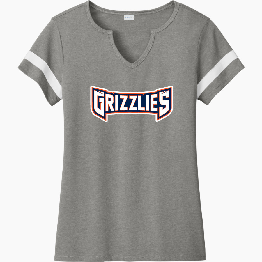 Glenn Grizzlies <span class="pdp-name-mascot">Tom Glenn Grizzlies</span> Sport-Tek Women's Halftime Notch-Neck Short-Sleeve T-Shirt