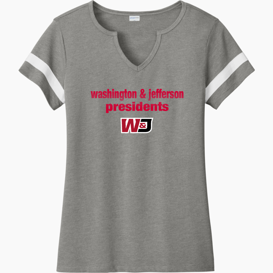Washington & Jefferson Presidents <span class="pdp-name-mascot">Washington & Jefferson</span> Sport-Tek Women's Halftime Notch-Neck Short-Sleeve T-Shirt