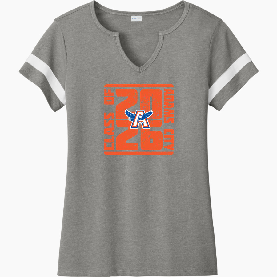 Adams City Middle School <span class="pdp-name-mascot">Adams City</span> Sport-Tek Women's Halftime Notch-Neck Short-Sleeve T-Shirt
