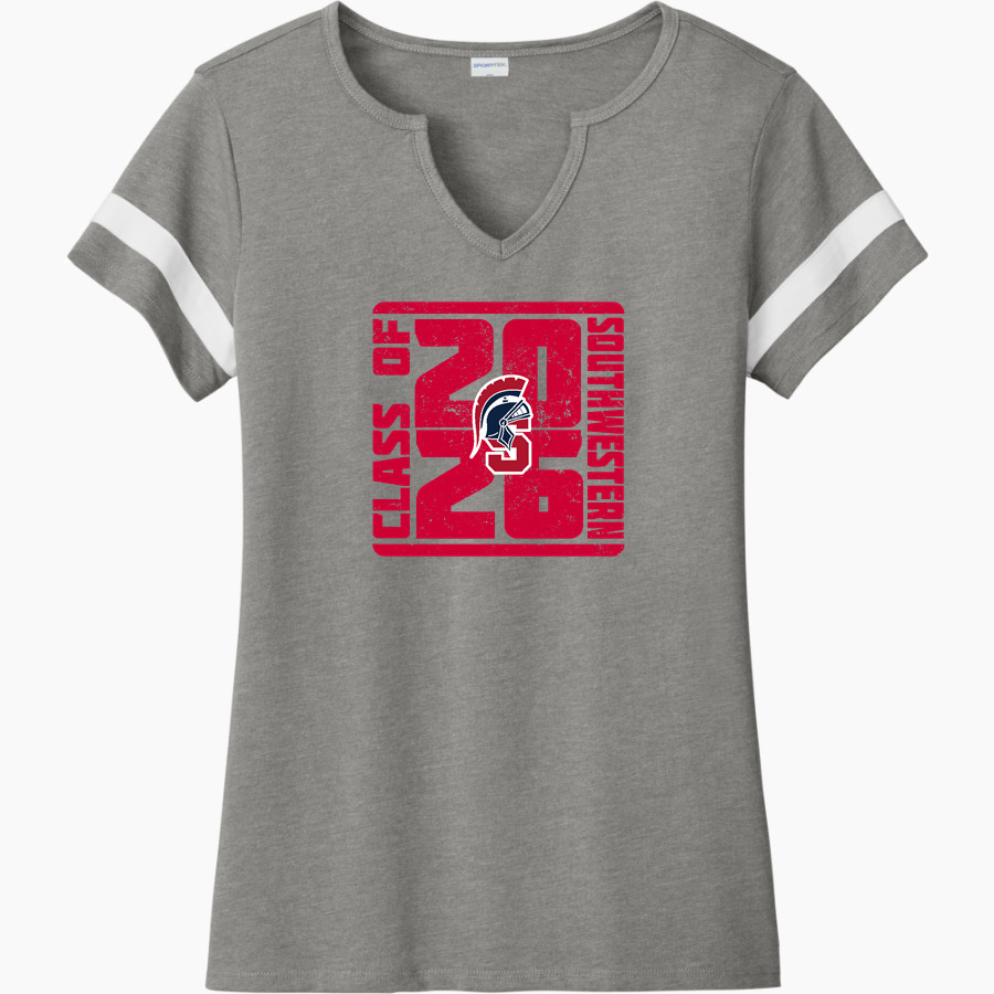 Southwestern Spartans <span class="pdp-name-mascot">Southwestern Spartans</span> Sport-Tek Women's Halftime Notch-Neck Short-Sleeve T-Shirt