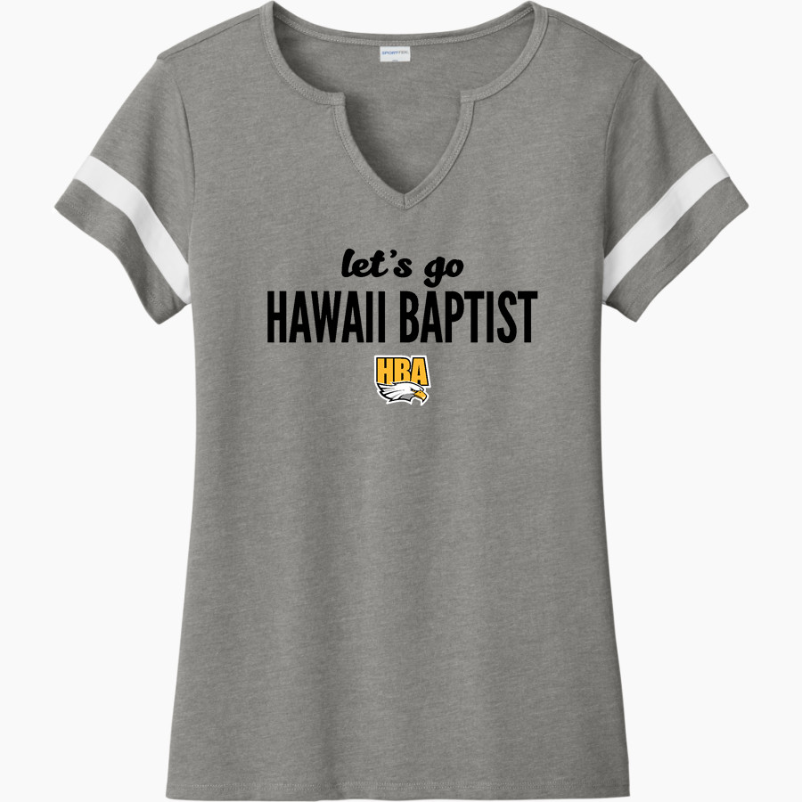 Hawaii Baptist Eagles <span class="pdp-name-mascot">HBA Eagles</span> Sport-Tek Women's Halftime Notch-Neck Short-Sleeve T-Shirt