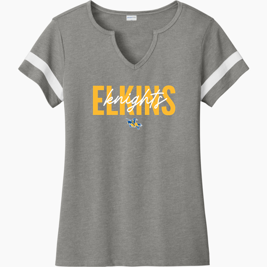 ELKINS HIGH SCHOOL KNIGHTS <span class="pdp-name-mascot">ELKINS KNIGHTS</span> Sport-Tek Women's Halftime Notch-Neck Short-Sleeve T-Shirt