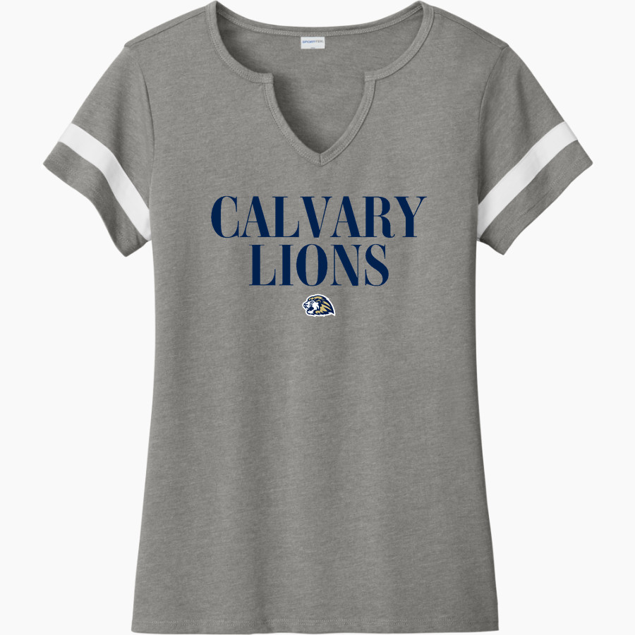 Calvary Lions <span class="pdp-name-mascot">Calvary Lions</span> Sport-Tek Women's Halftime Notch-Neck Short-Sleeve T-Shirt