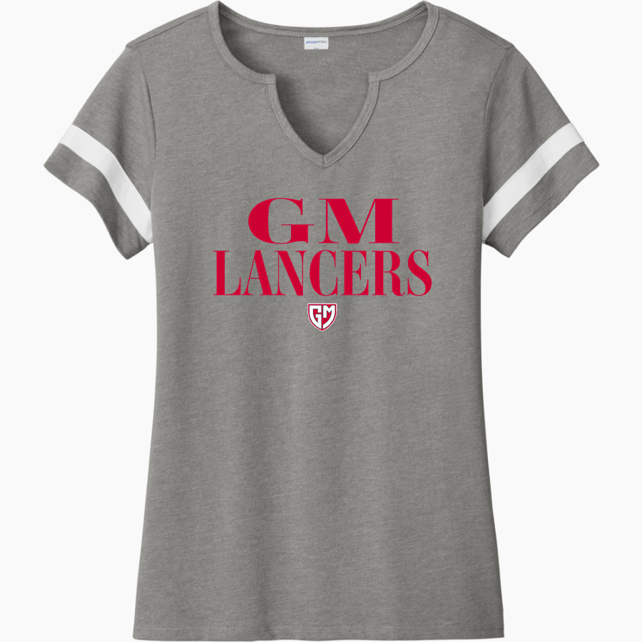 GENERAL MCLANE HIGH SCHOOL LANCERS <span class="pdp-name-mascot">GENERAL MCLANE LANCERS</span> Sport-Tek Women's Halftime Notch-Neck Short-Sleeve T-Shirt