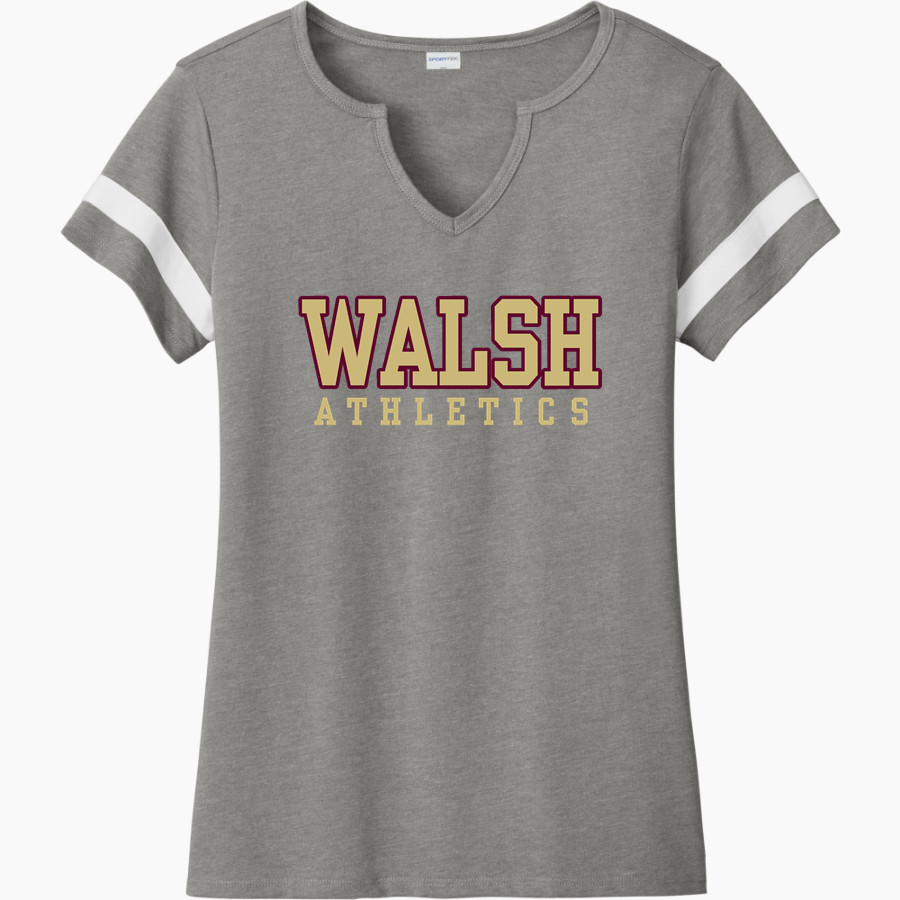 Walsh Cavaliers Sport-Tek Women's Halftime Notch-Neck Short-Sleeve T-Shirt
