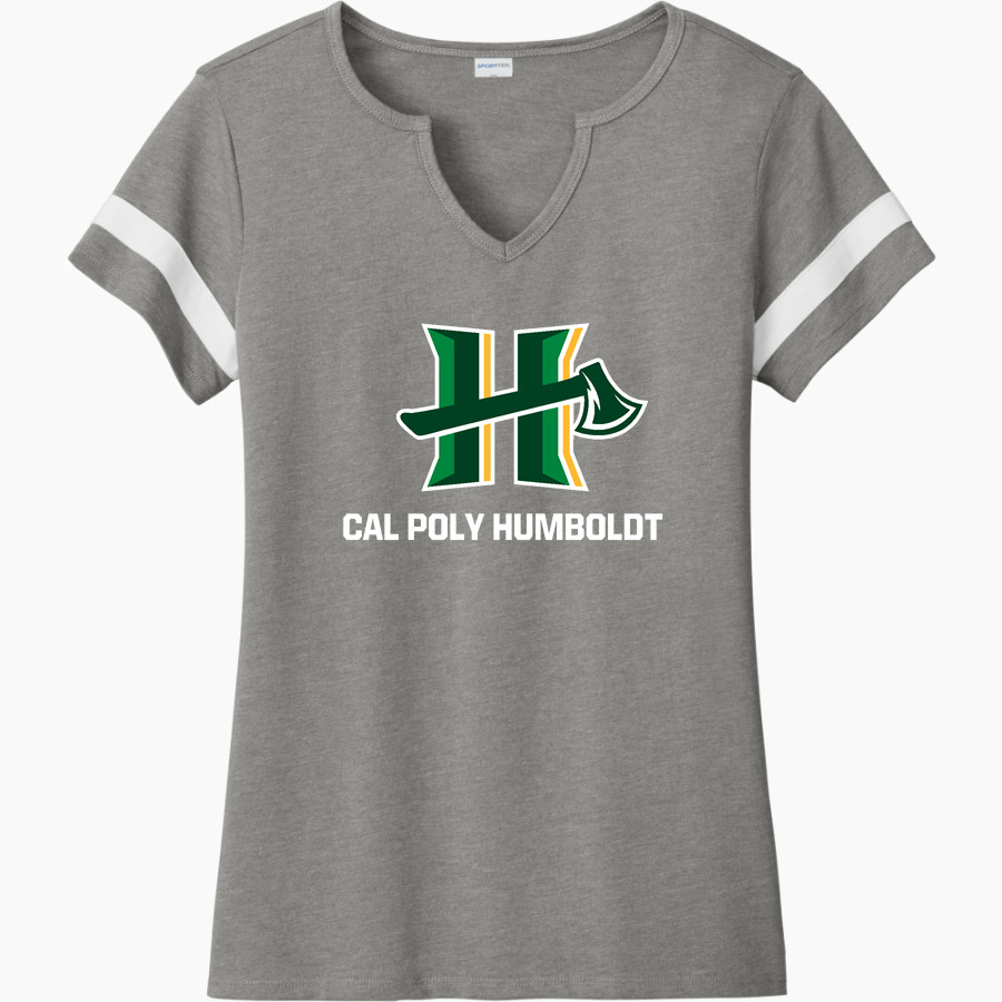Cal Poly Humboldt Lumberjacks <span class="pdp-name-mascot">Humboldt State Lumberjacks</span> Sport-Tek Women's Halftime Notch-Neck Short-Sleeve T-Shirt