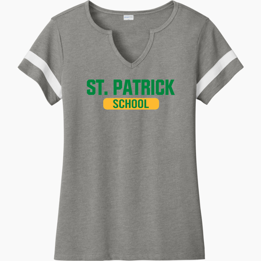 St. Patrick Fightin' Irish <span class="pdp-name-mascot">St. Patrick Fightin' Irish Men</span> Sport-Tek Women's Halftime Notch-Neck Short-Sleeve T-Shirt