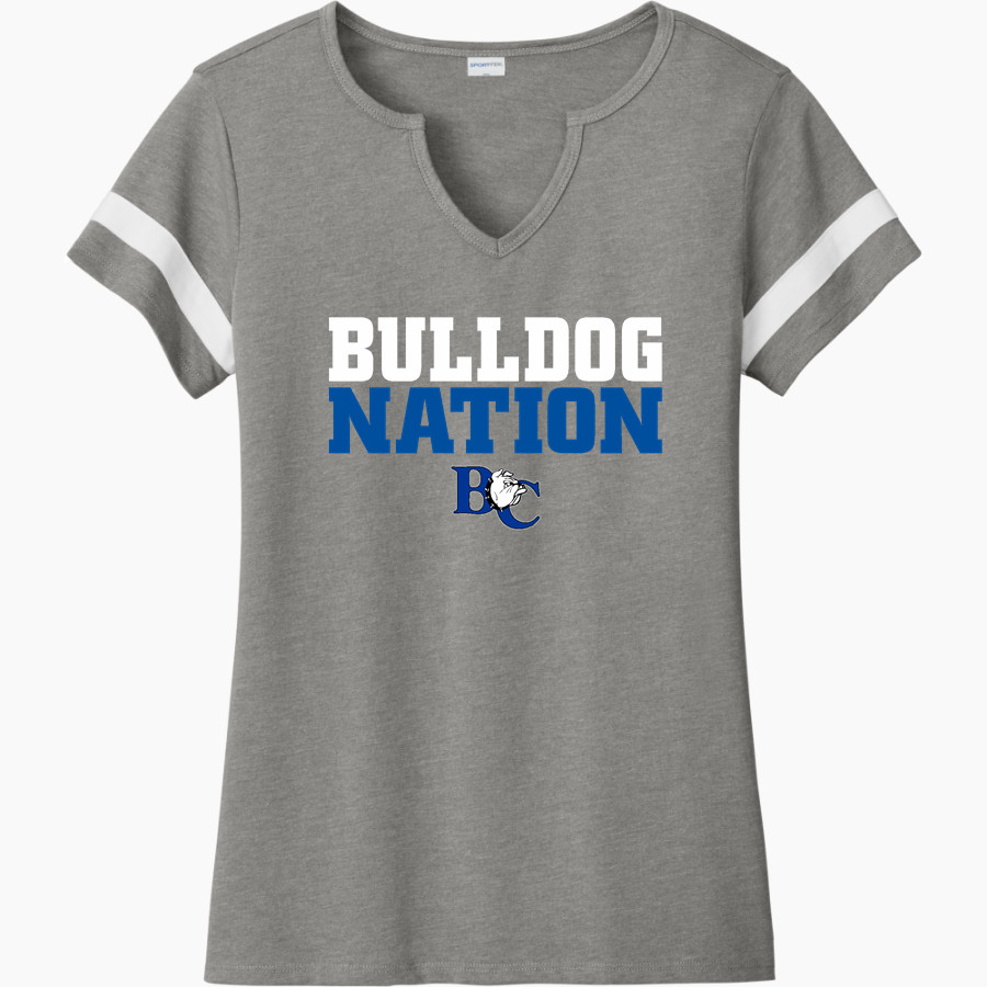 Barton College Official Store of the Bulldogs <span class="pdp-name-mascot">Barton Bulldogs</span> Sport-Tek Women's Halftime Notch-Neck Short-Sleeve T-Shirt