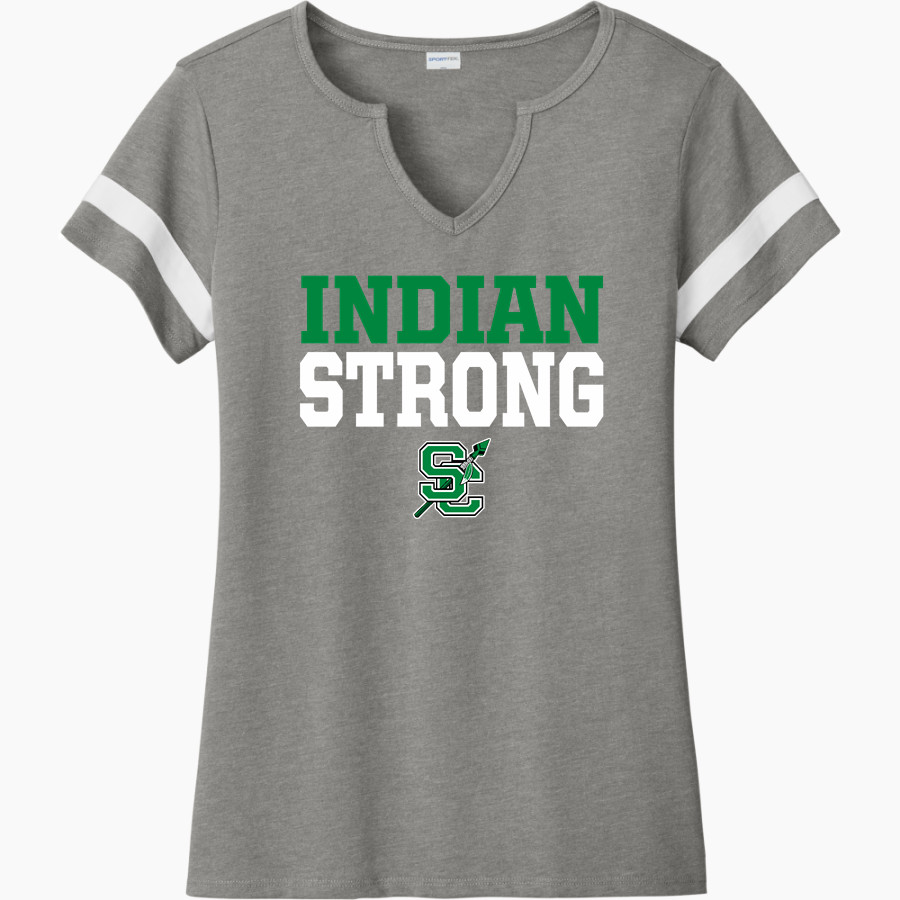 SEMINOLE COUNTY HIGH SCHOOL INDIANS <span class="pdp-name-mascot">SEMINOLE COUNTY INDIANS</span> Sport-Tek Women's Halftime Notch-Neck Short-Sleeve T-Shirt