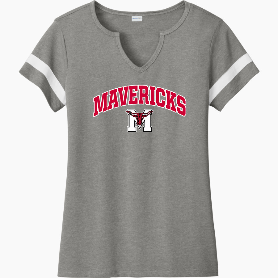 Marshall Mavericks <span class="pdp-name-mascot">Marshall Mavericks</span> Sport-Tek Women's Halftime Notch-Neck Short-Sleeve T-Shirt