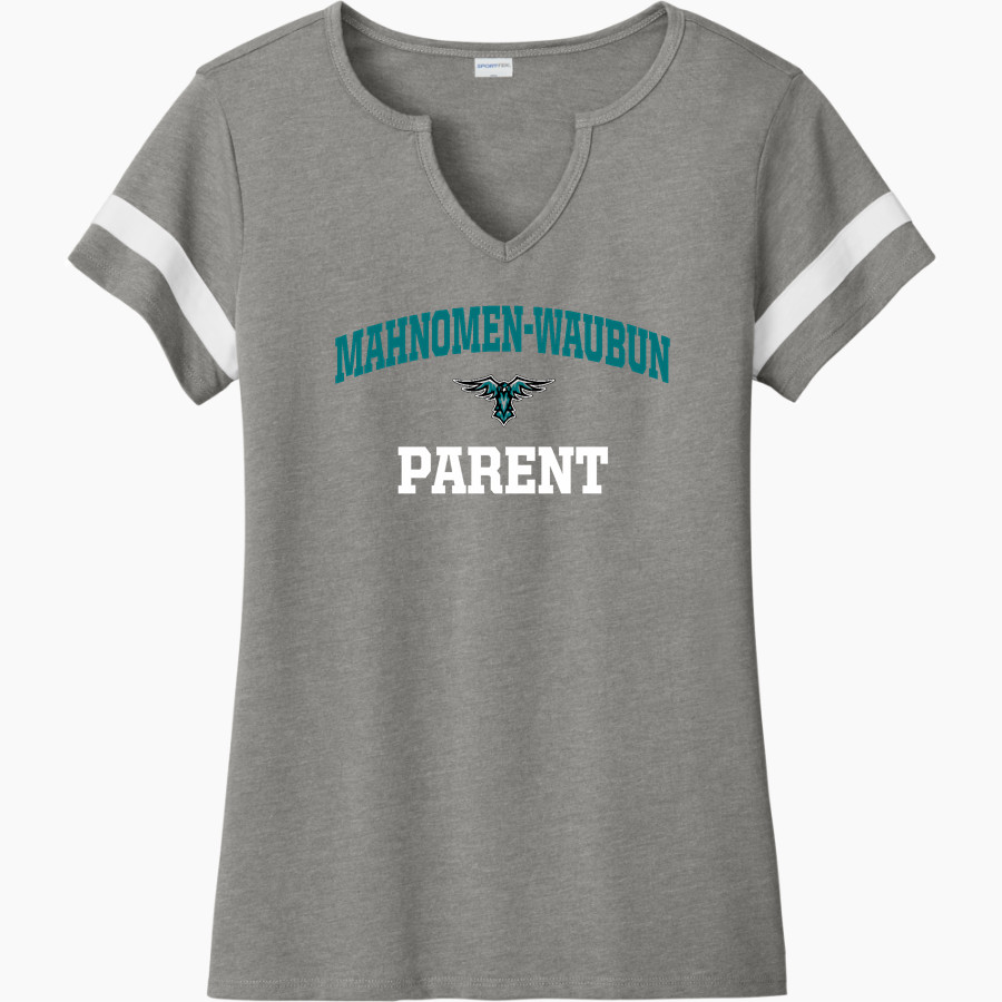 Mahnomen-Waubun THUNDERBIRDS <span class="pdp-name-mascot">Mahnomen-Waubun THUNDERBIRDS</span> Sport-Tek Women's Halftime Notch-Neck Short-Sleeve T-Shirt