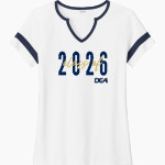 DANVILLE CHRISTIAN ACADEMY WARRIORS <span class="pdp-name-mascot">DANVILLE CHRISTIAN WARRIORS</span> Sport-Tek Women's Halftime Notch-Neck Short-Sleeve T-Shirt Front Thumbnail