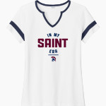 Legacy Christian Academy Saints Sport-Tek Women's Halftime Notch-Neck Short-Sleeve T-Shirt Front Thumbnail