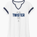 OLDENBURG ACADEMY TWISTERS Sport-Tek Women's Halftime Notch-Neck Short-Sleeve T-Shirt Front Thumbnail