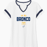 Burrillville Broncos Sport-Tek Women's Halftime Notch-Neck Short-Sleeve T-Shirt Front Thumbnail