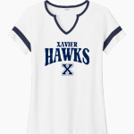 XAVIER HIGH SCHOOL HAWKS Sport-Tek Women's Halftime Notch-Neck Short-Sleeve T-Shirt Front Thumbnail