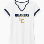 EASTERN HIGH SCHOOL QUAKERS Sport-Tek Women's Halftime Notch-Neck Short-Sleeve T-Shirt Front Thumbnail