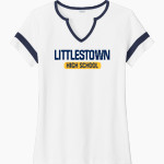 LITTLESTOWN HIGH SCHOOL THUNDERBOLTS Sport-Tek Women's Halftime Notch-Neck Short-Sleeve T-Shirt Front Thumbnail