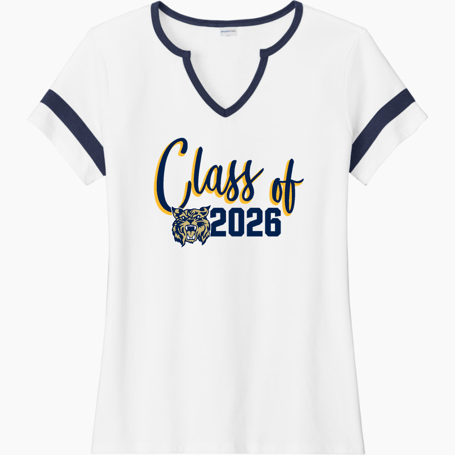WOLVERINE HIGH SCHOOL WILDCATS <span class="pdp-name-mascot">WOLVERINE WILDCATS</span> Sport-Tek Women's Halftime Notch-Neck Short-Sleeve T-Shirt