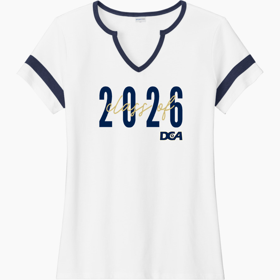 DANVILLE CHRISTIAN ACADEMY WARRIORS <span class="pdp-name-mascot">DANVILLE CHRISTIAN WARRIORS</span> Sport-Tek Women's Halftime Notch-Neck Short-Sleeve T-Shirt