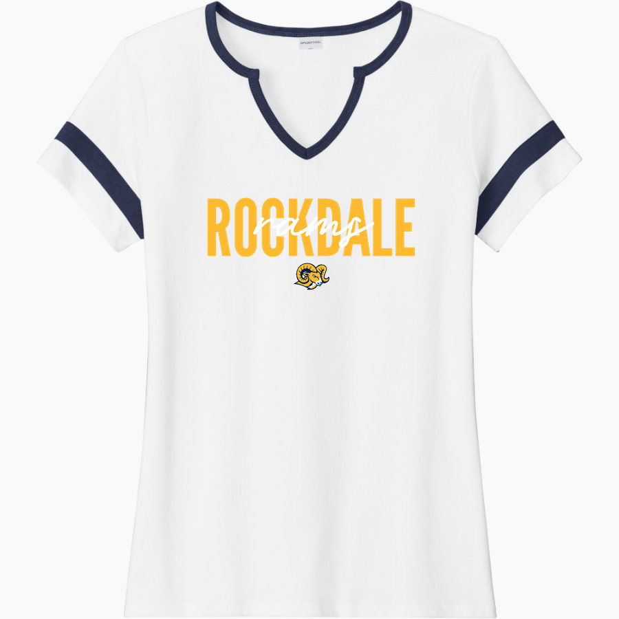 Rockdale Rams <span class="pdp-name-mascot">Rockdale School District 84 Rams</span> Sport-Tek Women's Halftime Notch-Neck Short-Sleeve T-Shirt