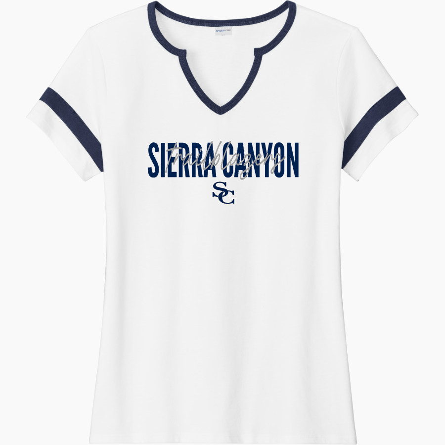 Sierra Canyon School Trailblazers Online Store Sport-Tek Women's Halftime Notch-Neck Short-Sleeve T-Shirt