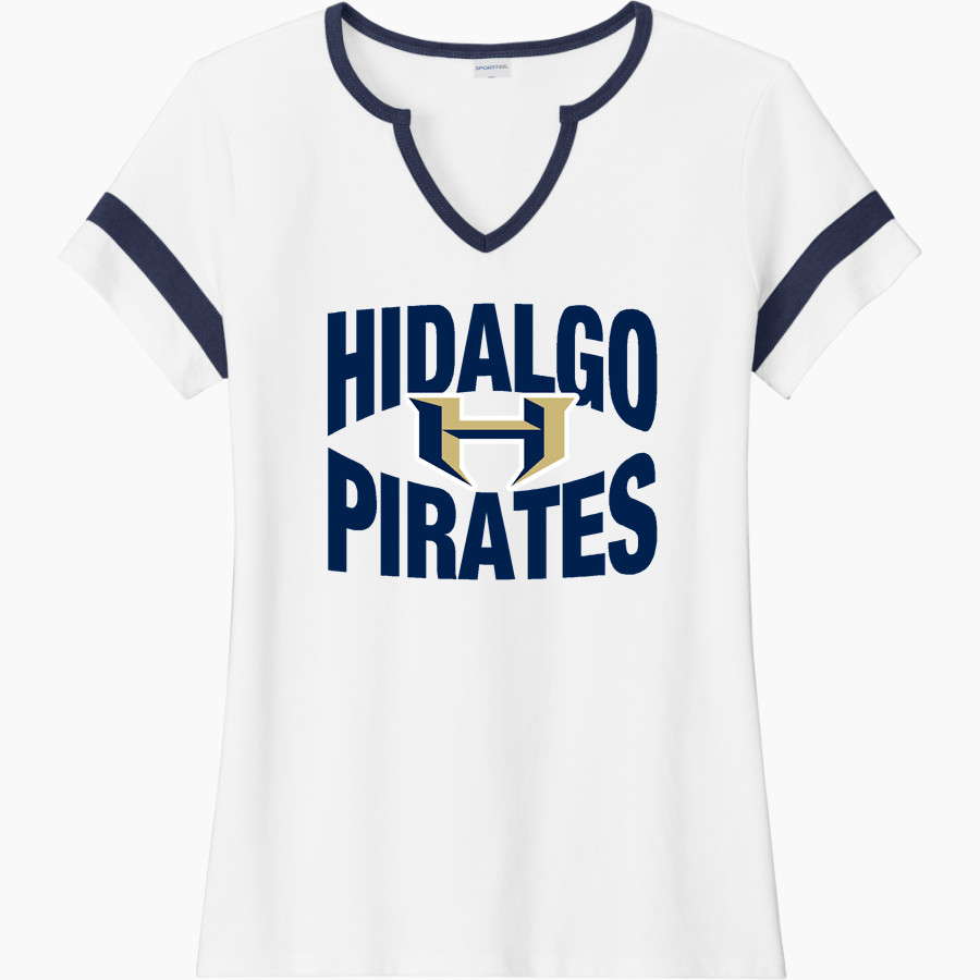 HIDALGO EARLY COLLEGE HIGH SCHOOL PIRATES <span class="pdp-name-mascot">HIDALGO EARLY COLLEGE PIRATES</span> Sport-Tek Women's Halftime Notch-Neck Short-Sleeve T-Shirt
