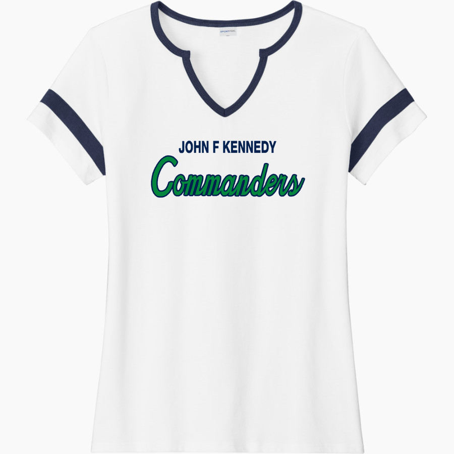 JOHN F KENNEDY HIGH SCHOOL COMMANDERS <span class="pdp-name-mascot">JOHN F KENNEDY COMMANDERS</span> Sport-Tek Women's Halftime Notch-Neck Short-Sleeve T-Shirt
