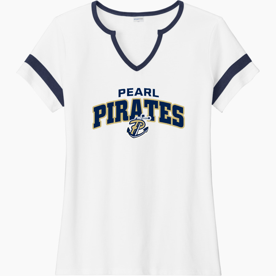 PEARL HIGH SCHOOL PIRATES <span class="pdp-name-mascot">PEARL PIRATES</span> Sport-Tek Women's Halftime Notch-Neck Short-Sleeve T-Shirt