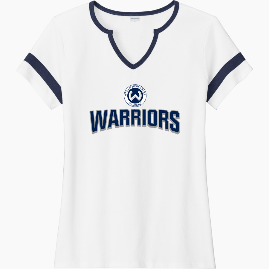 WILTON HIGH SCHOOL WARRIORS <span class="pdp-name-mascot">WILTON WARRIORS</span> Sport-Tek Women's Halftime Notch-Neck Short-Sleeve T-Shirt