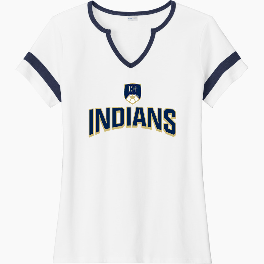 KELLER HIGH SCHOOL INDIANS <span class="pdp-name-mascot">KELLER INDIANS</span> Sport-Tek Women's Halftime Notch-Neck Short-Sleeve T-Shirt