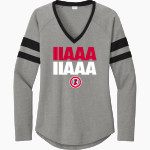 IIAAA IIAAA Sport-Tek Women's Halftime Stripe Long-Sleeve V-Neck T-Shirt Front Thumbnail