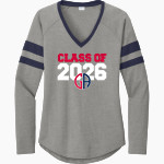 Germantown Academy Patriots <span class="pdp-name-mascot">Germantown Academy Patriots</span> Sport-Tek Women's Halftime Stripe Long-Sleeve V-Neck T-Shirt Front Thumbnail