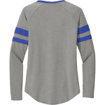 Crow Tigers <span class="pdp-name-mascot">Crow Middle School Tigers</span> Sport-Tek Women's Halftime Stripe Long-Sleeve V-Neck T-Shirt Back Thumbnail