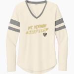 Mt Vernon Marauders <span class="pdp-name-mascot">Mt. Vernon Marauders</span> Sport-Tek Women's Halftime Stripe Long-Sleeve V-Neck T-Shirt Front Thumbnail