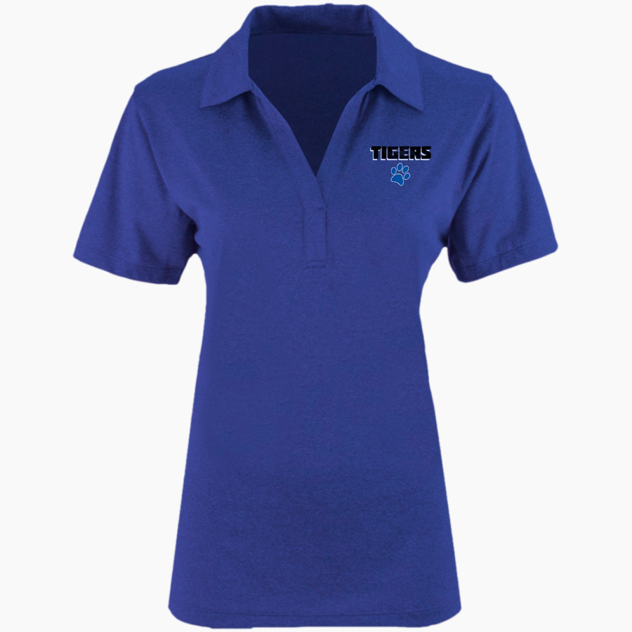 Crow Tigers Sport-Tek Women's Heather Contender Polo