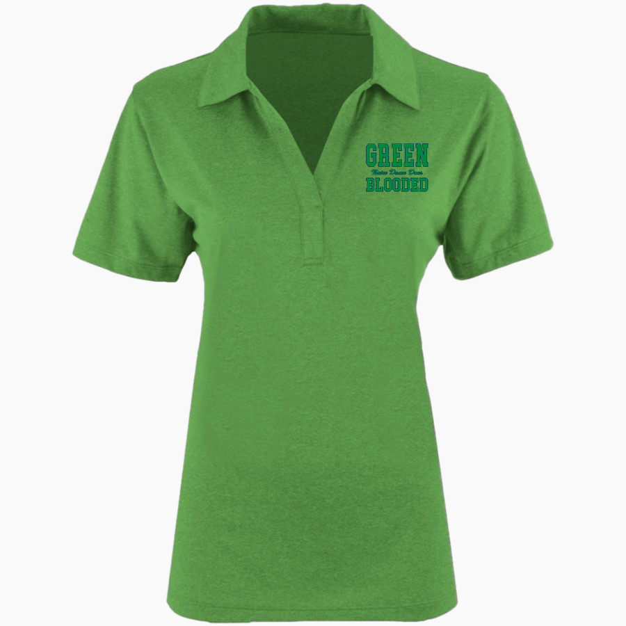 Notre Dame College Prep The Official Online Store <span class="pdp-name-mascot">Notre Dame Dons</span> Sport-Tek Women's Heather Contender Polo