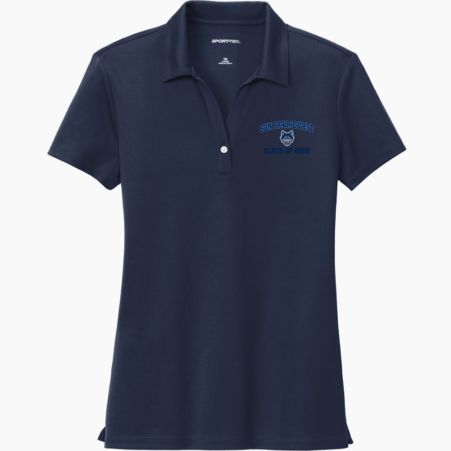 Sun Prairie West Wolves <span class="pdp-name-mascot">Sun Prairie West High School Wolves</span> Sport-Tek Women's UV Micropique Polo